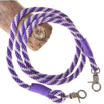 Hobby horsing Hobby Horse - otěže proužek lila