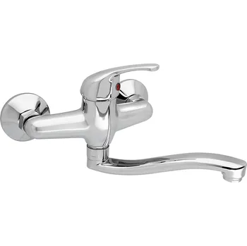 Vodovodní baterie Slovarm - EA.3511.B20-150 - Baterie dřezová nástěnná, ramínko ploché zvýšené, L 200 mm, rozteč 150 mm - 480215