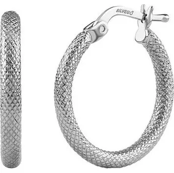 Náušnice Zlaté náušnice kruhy Monca z bílého zlata - 20 mm FAB106EGW