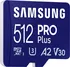 Paměťová karta Samsung PRO Plus microSDXC 512 GB UHS-I U3 V30 180 MB/s + SD adaptér