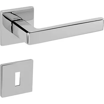 Dveřní kování TI - SONIA - HR 3095Q 5S rozety WC, klika/klika OC - ​​Chrom lesklý (03)