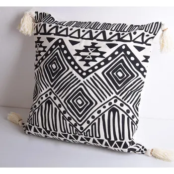 Povlak na polštářek Povlak na polštář z Bali ve smetanové barvě s geometrickým vzorem o vel.50x50 cm BALI79