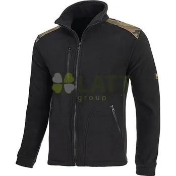 pracovní bunda Mikina Procera POLAR 350G černá-maskáčová L