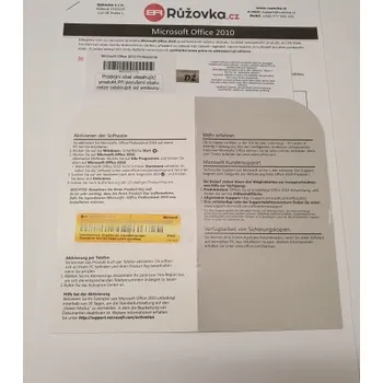 Microsoft Office 2010 Professional, Software Certifikát pravosti MICROSOFT 269-14831