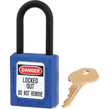 Visací zámek Bezpečnostní nevodivý zámek, modrá, 1 ks