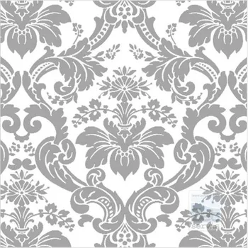 MAki ubrousky 33x33cm, 3V - stříbrno-bílý ornament - 20ks