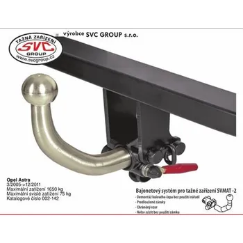 Tažné zařízení Tažné zařízení Opel Astra H - Hatchback 03/2005->12/2011 SV 002-142, SVC GROUP