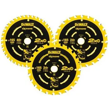 Dílna DeWALT DT10397 ELITE pilové kotouče 3ks, 165 mm