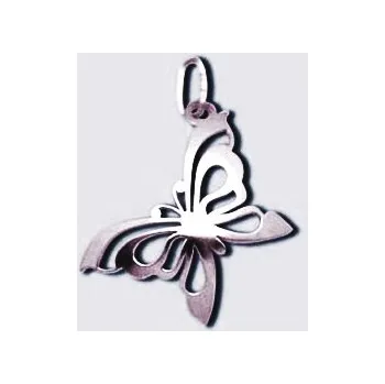 Přívěsek Stříbrný přívěsek motýlek - PA0746 (Stříbrný motýlek)