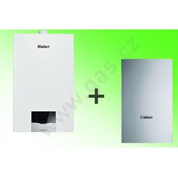 Kotel sestava VAILLANT VUW 26CS/1-5 ecoTEC plus + VIH Q 75/2 B - ideální pro topení a komfortní dodávky teplé vody. Zásobník VPRAVO.