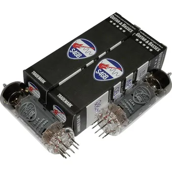 Elektronka BTB Vertrieb EL84 S4GB Premium párovaná dvojice elektronek Vybráno pro kytara a basy výstupní pentoda Pólů: 9 Typ patice: Noval Množství 2 ks