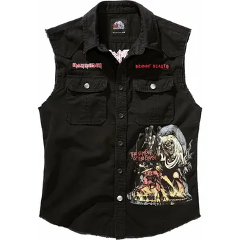 Pánská košile košile pánská bez rukávu Iron Maiden - The Number of the Beast - Vintage - BRANDIT - 6XL
