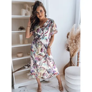 Dámské šaty Dámské šaty DSTREET LUNNA BÍLOFIALOVÁ XS