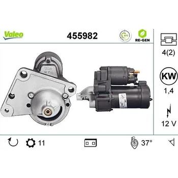 Autoelektrika Startér VALEO 455982