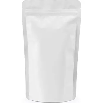 Sáček na potraviny Doypack ZIP | bílý mat s AL vrstvou obsah 250ml (110 × 185 + 65mm)