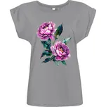 Tričko s potiskem Pivoňky dámské