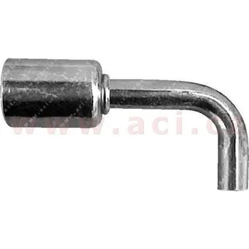 Fitinka fitinka ocelová namačkávací s krytkou o-kroužek samice 90° 3/8"(9,53 mm) jednoduchý konec závit UNF 5/8"