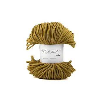 Příze Bavlněná šnůra MILA&nbsp;3&nbsp;mm - zlaté kiwi