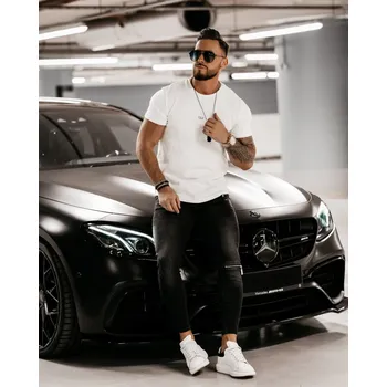 Pánské tričko 278060 ecru - Ola Voga XL