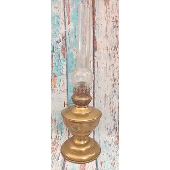 Petrolejová lampa Stolní petrolejka mosazná originální