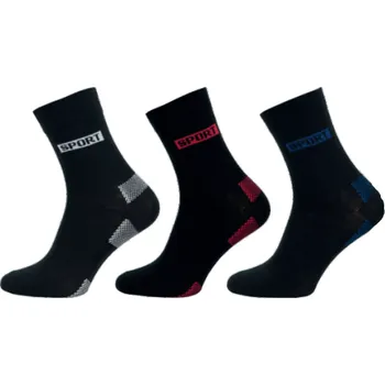 Pánské ponožky Ponožky NOVIA Sport Excellent 39-41 černo-červená