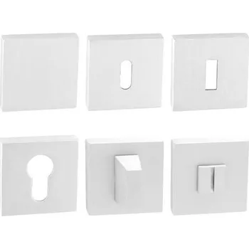 Dveřní kování TI - ROZETA - HR rozety PZ WS - Bílá matná (152)