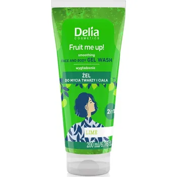 Delia Cosmetics Fruit Me UP 2v1 pleťový a tělový sprchový gel LIMETKA 200ml