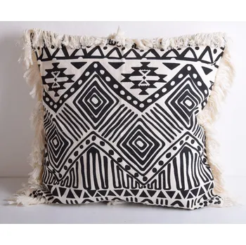 Povlak na polštářek Povlak na polštář z Bali ve smetanové barvě s geometrickým vzorem o vel.50x50 cm BALI80