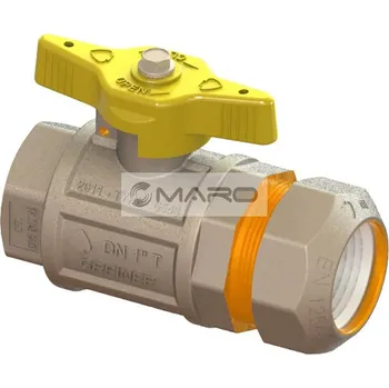 Vodovodní kohout Greiner Kohout kulový svěrný s vnitřním závitem, na plyn 25 x 3/4", 6152.45.00.075