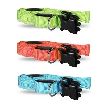 Obojek pro psa PetGift Obojek s LED diodou max 60x2,5cm