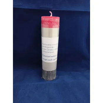 Svíčka Reverzní svíce Přeměňuje negativní energie osob v pozitivní velká