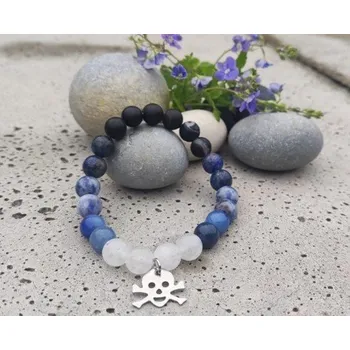 Náramek s lebkou (náramek na míru)