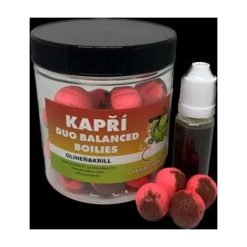 Boilies Kapří Duo Balanced boilies 16mm 100gr Oliheň & Krill