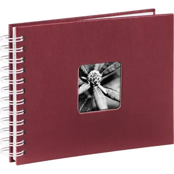 Hama album klasické spirálové FINE ART 24x17 cm, 50 stran, bordó, bílé listy