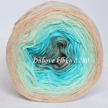 Příze Duhové klubíčko 280, 3nitka 900 m