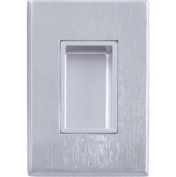 Dveřní kování TI - Mušle na posuvné dveře - 2649 bez otvoru OCS - Chrom broušený (96)