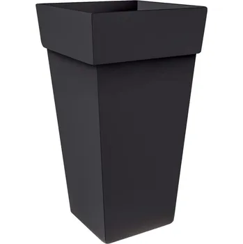 Květináč Gardino Melrose Quadrate 45 cm antracit