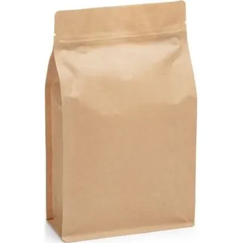 Sáček s plochým dnem | ZIP | kraft papír bez AL vrstvy obsah 1500ml (160 x 270 + 75 mm)