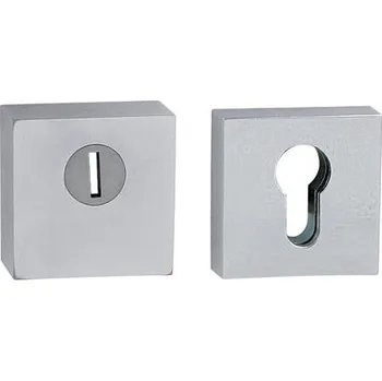 Dveřní kování TI - ROZETA CUBO - HR rozety PZ PLUS OCS - Chrom broušený (96)