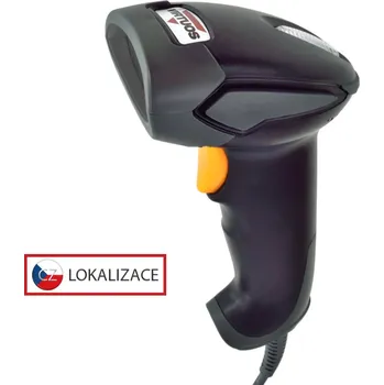 Čtečka čárových kódů Virtuos laserová čtečka HT-900A, USB (emulace klávesnice/RS232), černá