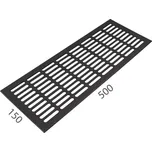 SRL - ALFA větrací mřížka šířka 150 x 500 mm 150 mm, 500 mm F8 - Černý elox