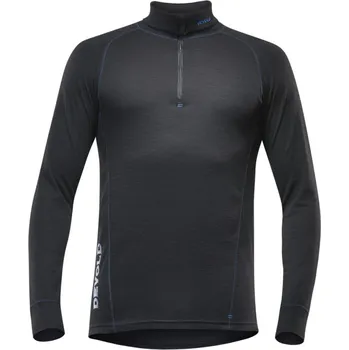 Cyklistické kalhoty Pánské triko DEVOLD DUO ACTIVE MAN ZIP NECK BLK