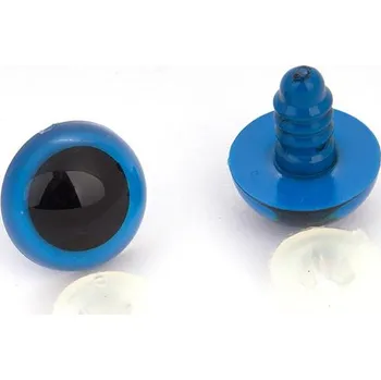 Pro Háčkování Oči bezpečnostní modré 10 mm
