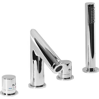 Vodovodní baterie SAPHO GO čtyřprvková termostatická baterie na okraj vany, chrom