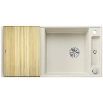Granitový dřez Blanco AXIA III XL 6 S InFino Silgranit bílá soft dřev.kráj.deska oboustr.prov. s exc. - 527052 + ZÁRUKA 3 ROKY ZDARMA
