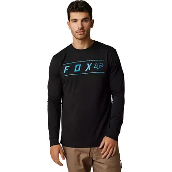 Cyklistické oblečení Pánské tričko Fox Pinnacle Ls Tech Tee Black