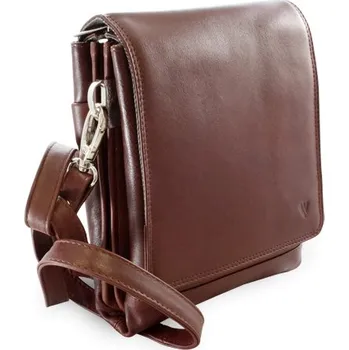 Kabelka Velký hnědý kožený pánský crossbag 215-2185-40 + doprava zdarma