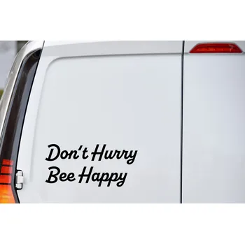 Samolepící dekorace Lepy.cz Samolepka na auto Don't hurry Velikost (šířka x výška): 15x7cm, Barevná varianta: Světle růžová