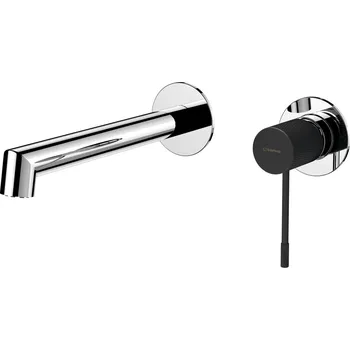 SAPHO SOLARIS podomítková dvouprvková umyvadlová baterie, chrom/černá mat