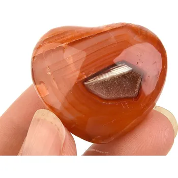 Přírodní kámen Srdce z karneolu z Madagaskaru 29g